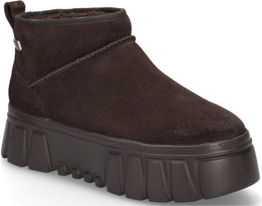 Tommy Hilfiger Tjw Suede Platform Boots Wl DEEP BROWN 37 Tommy Hilfiger Tjw Suede Platform Boots Wl DEEP BROWN 37