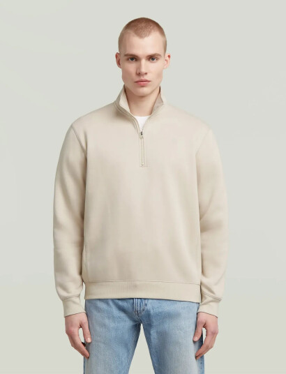 G-Star Premium Core Half Zip R Sw L\S - Cream - XXL
