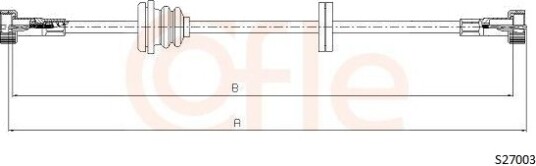 Speedometer aksel COFLE S27003 Speedometer aksel COFLE S27003