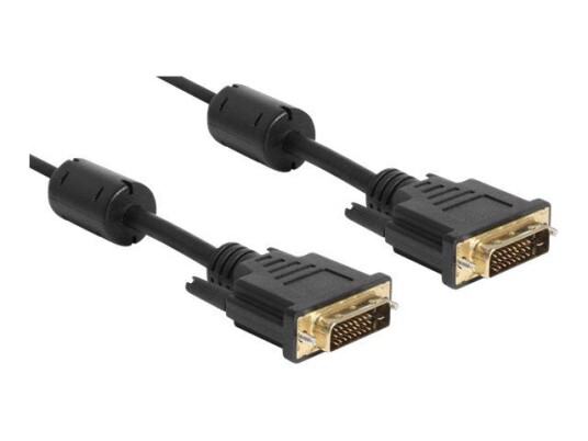 Delock DVI-D Hankjønn til Hankjønn 2 m Kabel Gullbelagt