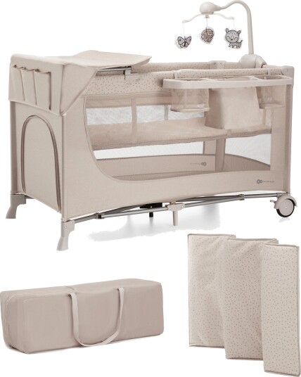 Kinderkraft JOY 2 Reiseseng med Tilbehør Beige Kinderkraft JOY 2 Reiseseng med Tilbehør Beige
