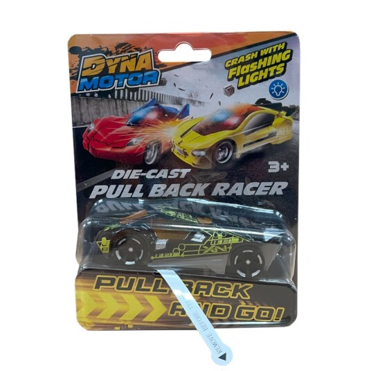 MotorMax Light Up/Pull-Back Die-Cast 1:43 Lekebil assortert