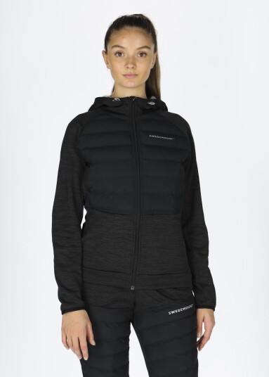 Swedemount Training Hybrid Jacket W Charcoal Melange/Lt Grey Mel 40 Bestselger