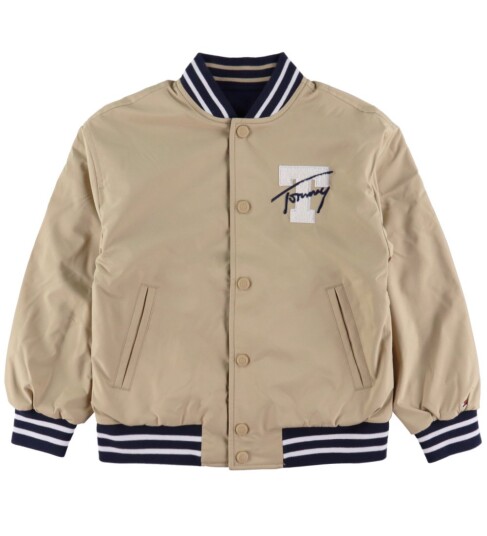 Tommy Hilfiger Reversible Bomber Jacket Beige 140 Tommy Hilfiger Reversible Bomber Jacket Beige 140