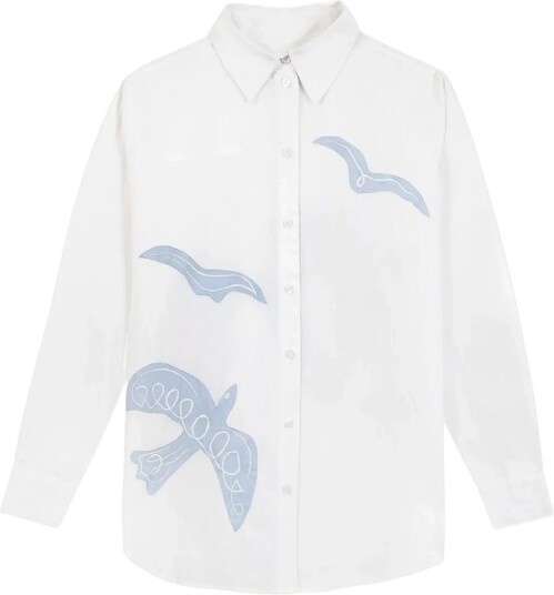 Maison Labiche Dewet Birds   White   XL