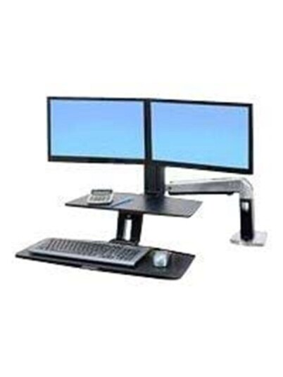 Ergotron WorkFit-A with Suspended Keyboard Dual