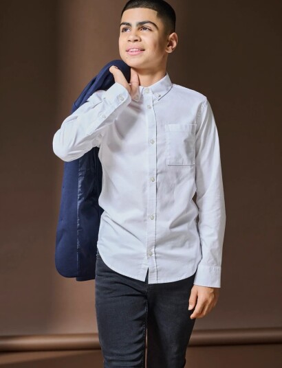 ONLY & SONS Osjalvaro Slim Ls Oxford Shirt Wvn White 152
