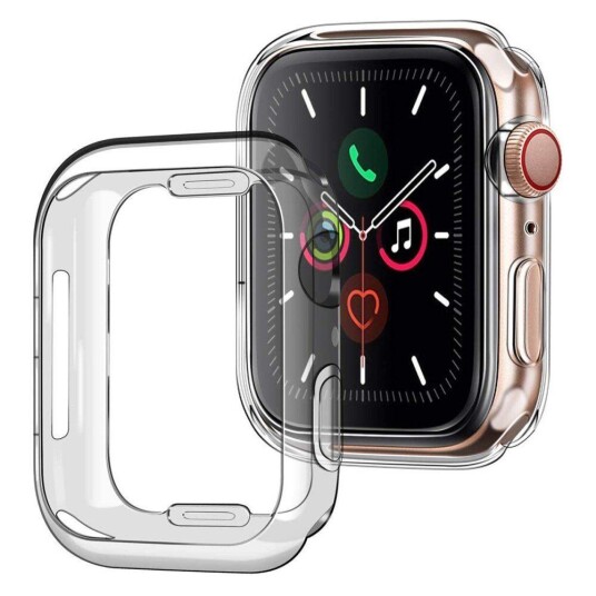 INCOVER Apple Watch 9/8/7 (41 Mm) Fleksibelt Plastdeksel - Gjennomsiktig INCOVER Apple Watch 9/8/7 (41 Mm) Fleksibelt Plastdeksel - Gjennomsiktig