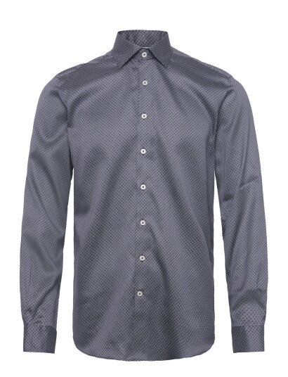 Lindbergh Black 1927: Aop Shirt Wf L/S Blue XL