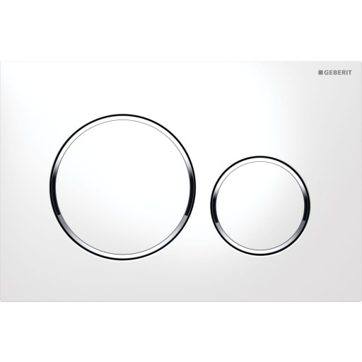 Geberit Sigma 20 Round Hvit/krom
