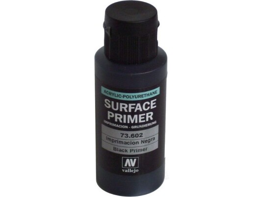 Vallejo Akrylprimer Polyuretan. Svart - 73602