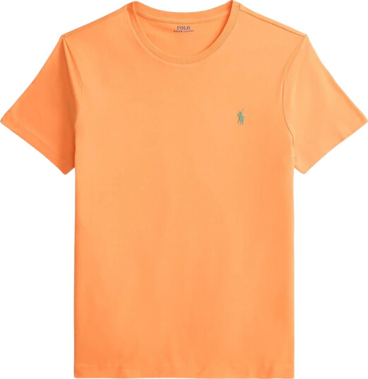 Polo Ralph Lauren Custom Slim Fit Jersey Crewneck T Shirt Orange S Polo Ralph Lauren Custom Slim Fit Jersey Crewneck T Shirt Orange S