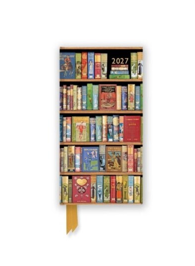 Bodleian Libraries: Bookshelves 2027 Luxury Slimline Pocket Diary Planner – Week to View