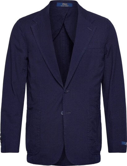 Polo Ralph Lauren Polo Soft Modern Fit Seersucker Jacket Navy L