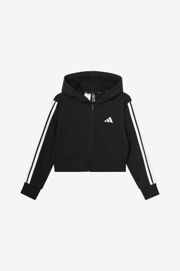 Adidas Sport Performance Hettegenser JG 3S FT FZ Cro Svart