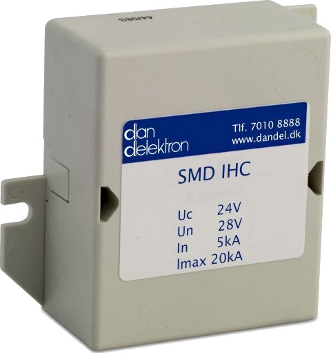 Dan Delektron Transientbeskyttelse SMD IHC 1Par f/veggmontering