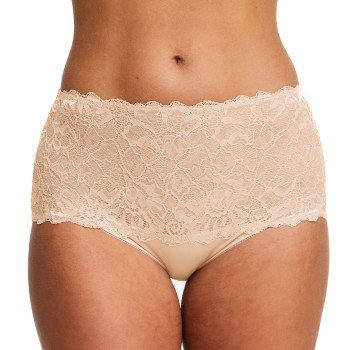 Swegmark Truser Lace Maxi Briefs Beige polyamid X Large Dame Swegmark Truser Lace Maxi Briefs Beige polyamid X Large Dame
