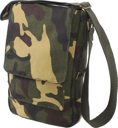 Rothco Vintage Canvas Military skulderveske Brun, Grønn Rothco Vintage Canvas Military skulderveske Brun, Grønn