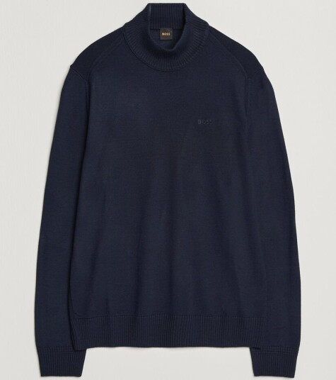 Boss ORANGE Avac Knitted Turtleneck Dark Blue Boss ORANGE Avac Knitted Turtleneck Dark Blue