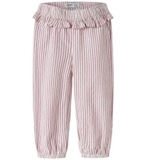 Name It Bukser   NbfHipe   Mesa Rose   Name It   62   Bukser   bomull Hvit Rosa