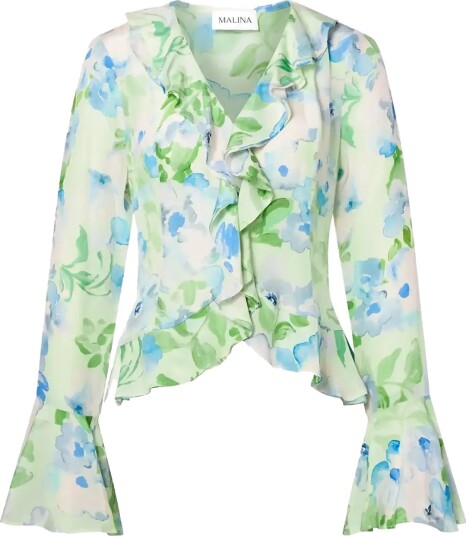 Malina | Suzie Sheer Frill Blouse | 40
