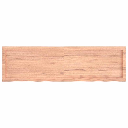  Bordplate lysebrun 140x40x(2-4) cm behandlet heltre eik 3156377