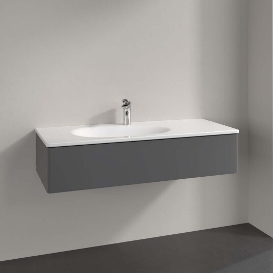 Villeroy & Boch Antao Servantskap med 1 skuff 118,8x49,3x25,6 cm u/lys Antrasitt