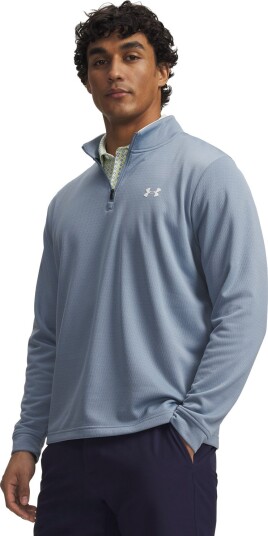 Under Armour Matchplay 1/4 Zip Golfgenser herre Blue Wind (448) XX Large