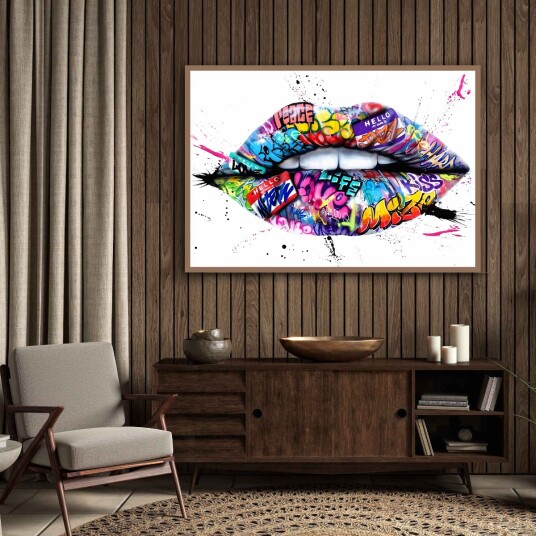 Plakat – Gategrafitti / Lepper – Kyss Plakat – Gategrafitti / Lepper – Kyss