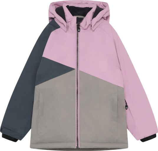 Color Kids Skijakke for Barn - Colorblock Mauve Mist 122