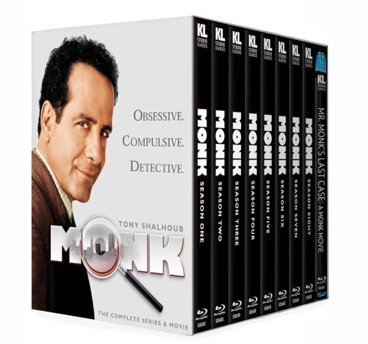 Monk: The Complete Series & Movie Bluray