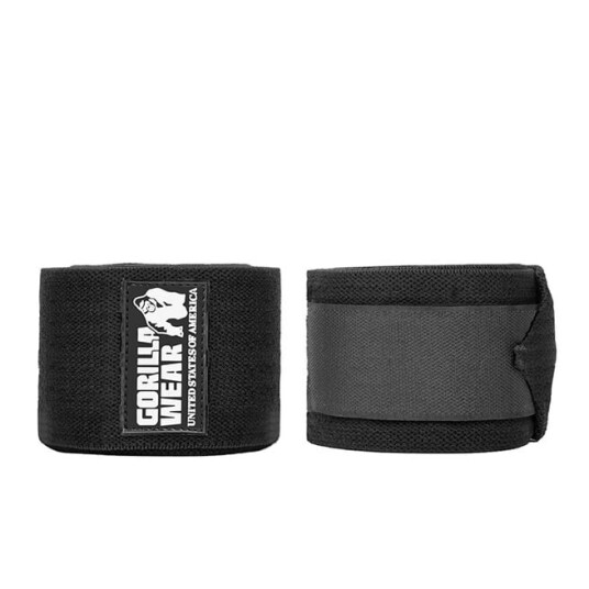 Knee Wraps, black, 2 m, Gorilla Wear Knee Wraps, black, 2 m, Gorilla Wear