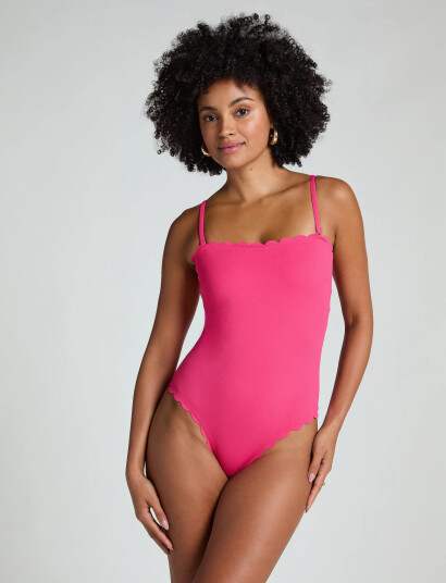 Hunkemöller Scallop Bandeau Bs - Pink - XS