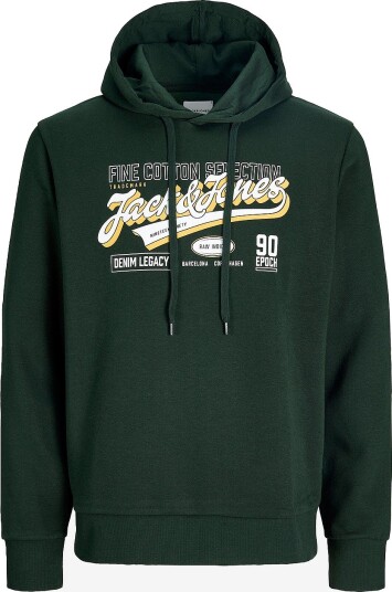Jack & Jones Plus Hettegenser Jjelogo Sweat Hood 2 Col Aw26 Sn Pl Blå