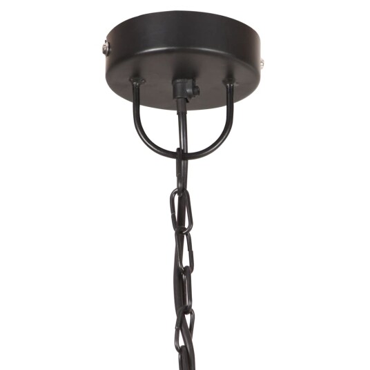 vidaXL Industriell vintage hengelampe 25 W svart rund 41 cm E27