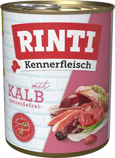 Rinti Våtfôr Kennerfleisch Kalv 24 X 800 G Rinti Våtfôr Kennerfleisch Kalv 24 X 800 G