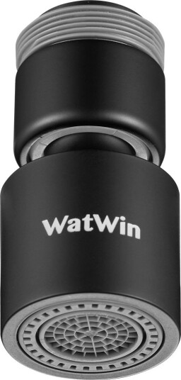 WatWin Select M22+24 Strålesamler med kuleledd, M22x1.0 + M24x1.0 mm Sort, Baderom
