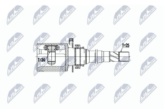 Nty Drivknute drivaksel NTY NPW CH 041