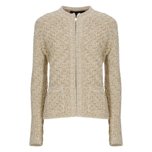 Fabiana Filippi, Dame, Strikkevarer, Beige, M, Fabiana Filippi, Dame, Strikkevarer, Beige, M,