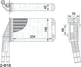 Varmeapparat register MAGNETI MARELLI 350218467000