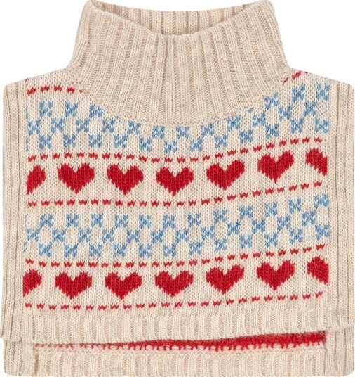 Konges Sløjd Hals   Ull/Polamid   Under   Heart   Konges Sløjd   2 4 år (92 104)   Hals   Beige