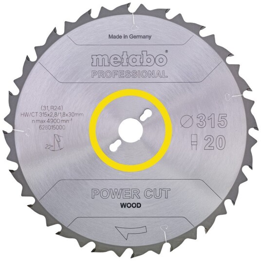 Metabo 628009000 Sagklinge 216 x 30 mm, 24T, Maskintilbehør & forbruk