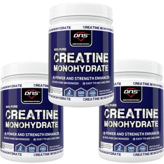 DNS 3-Pack Kreatin Monohydrat 500 Gram DNS 3-Pack Kreatin Monohydrat 500 Gram