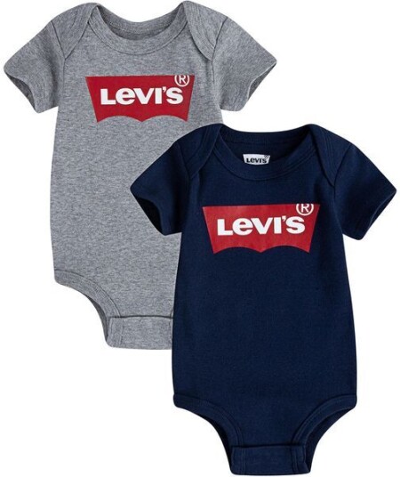 Levis 2-pack kortermet body Grey Heather