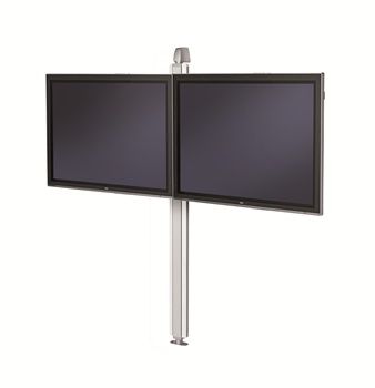 SMS Flatscreen X WFH 1955 Video Conference - Golv/väggfäste för dubbla skärmar