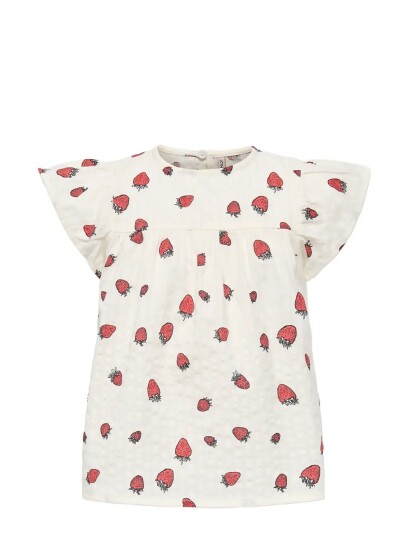 Kids Only Kmgfina Cerise Ss Top Aop Wvn Cream 128