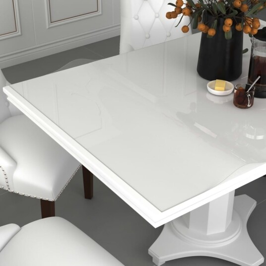  Bordbeskytter gjennomsiktig 100x90 cm 2 mm PVC 288259