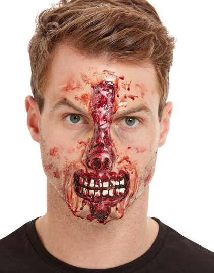 Exposed Nose and Mouth Latexsår med Festemiddel
