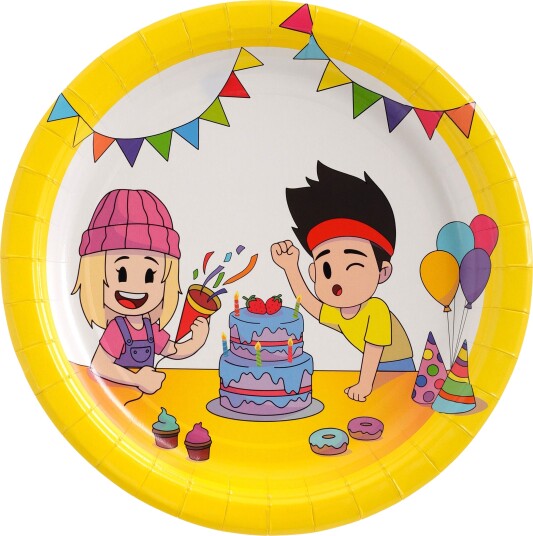 Hedlundgruppen Papptallerken Yumi & Tomu 8-pakning 790001