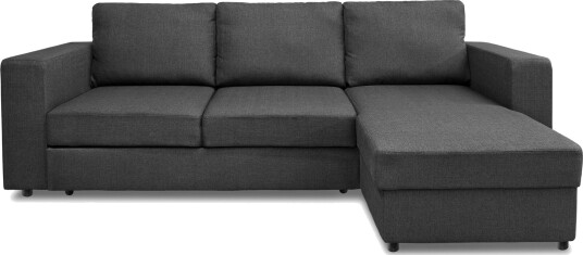 Verona Sovesofa 3 seter med Divan Vendbar Mørkegrå Verona Sovesofa 3 seter med Divan Vendbar Mørkegrå